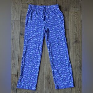 Vineyard Vines Girls Winter Whale Pajama Pants size Medium 12-14